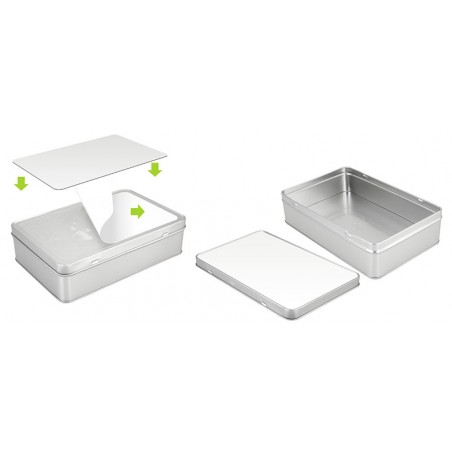 Caja Metálica Rectangular Sublimación