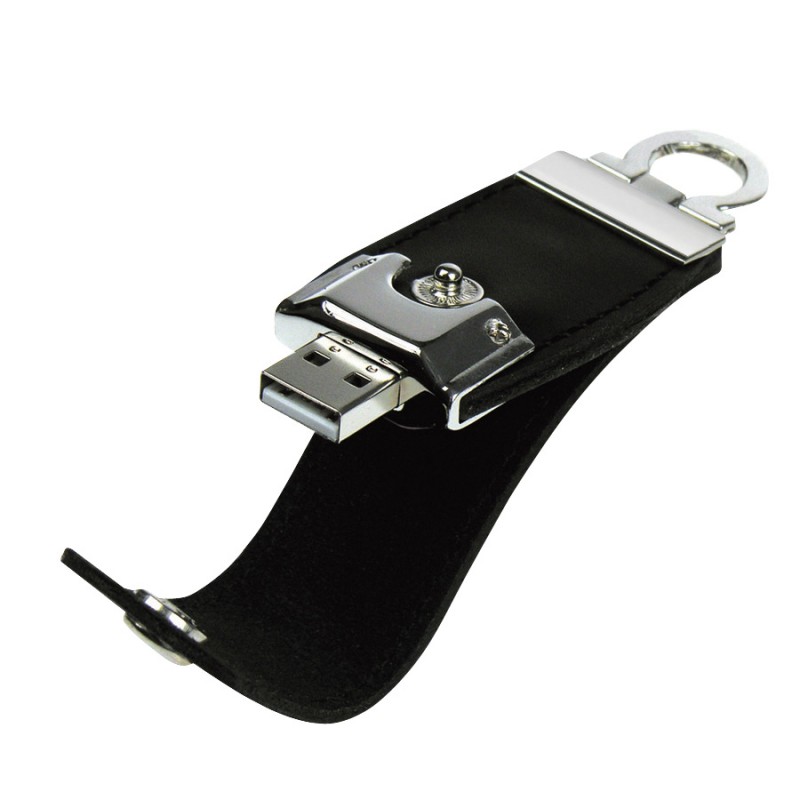 USB Pendrive 64GB Llavero de Cuero