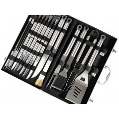 Deluxe BBQ Set Metálico de 24 piezas