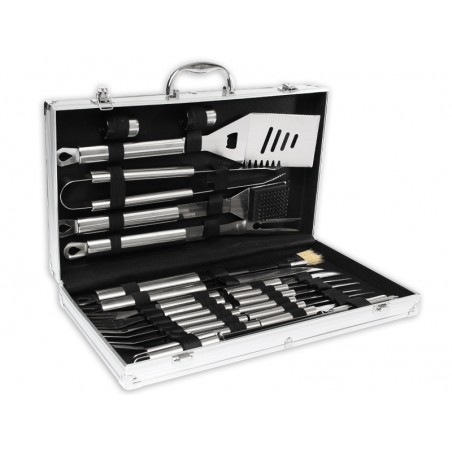 Deluxe BBQ Set Metálico de 24 piezas